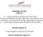 Atividades do mês de julho