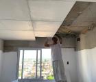 Rebaixamento de gesso nos Apartamentos