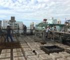 Concretagem da laje do 9° pavimento tipo